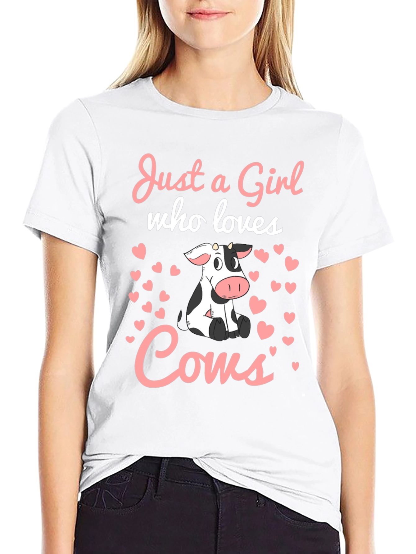 Just a Girl Who Loves Cows T-Shirt