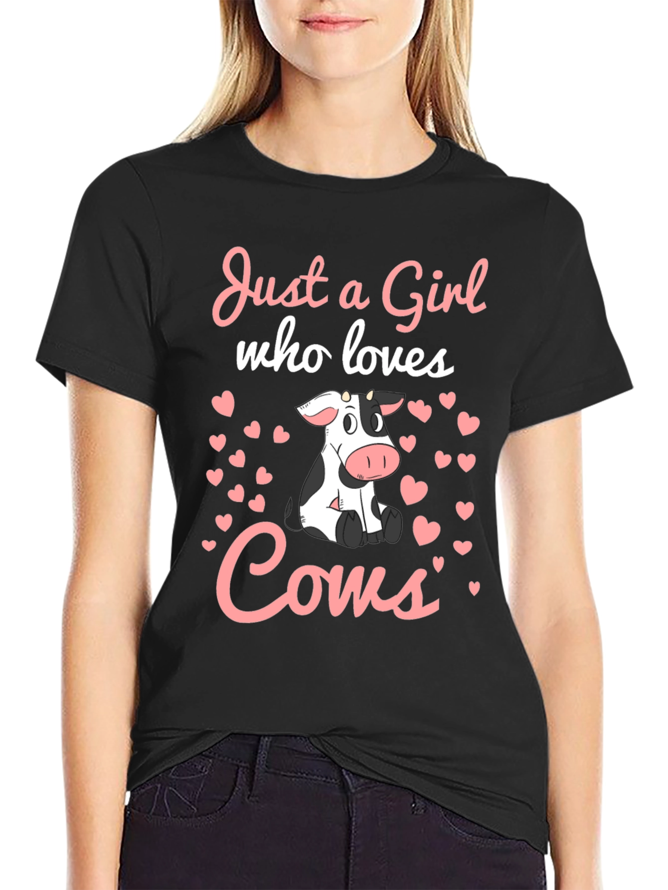 Just a Girl Who Loves Cows T-Shirt