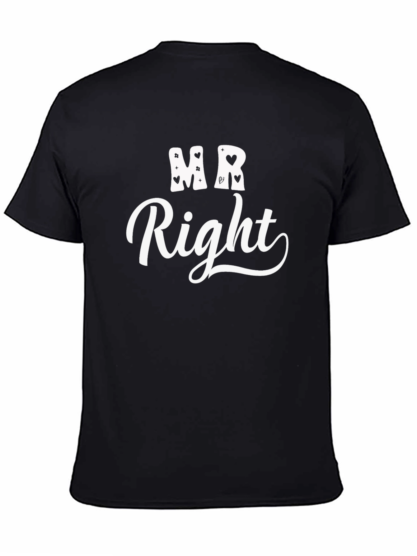 Mr. Right Graphic Tee - Black