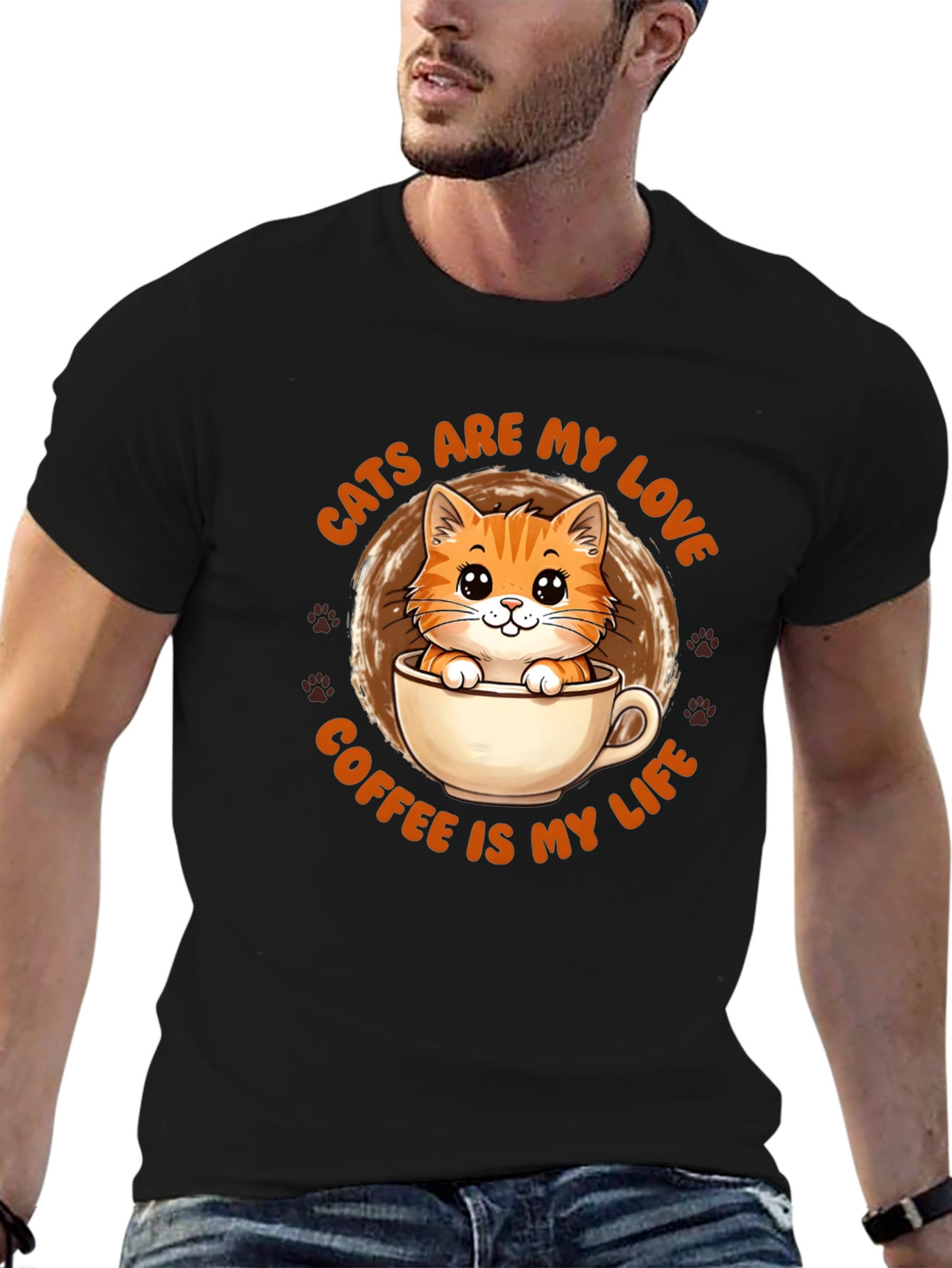 Cats Are My Love Coffee Is My Life T-Shirt