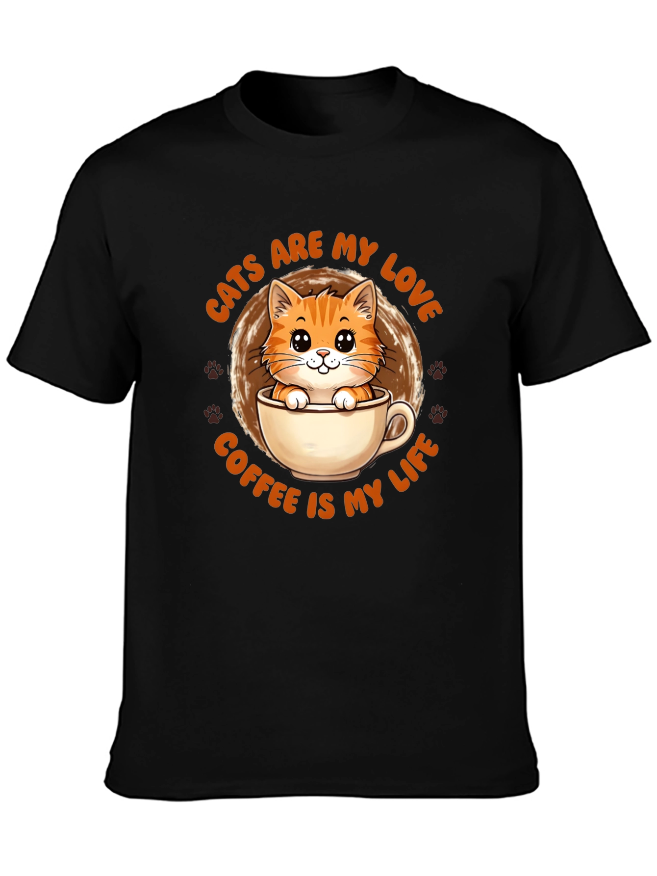 Cats Are My Love Coffee Is My Life T-Shirt