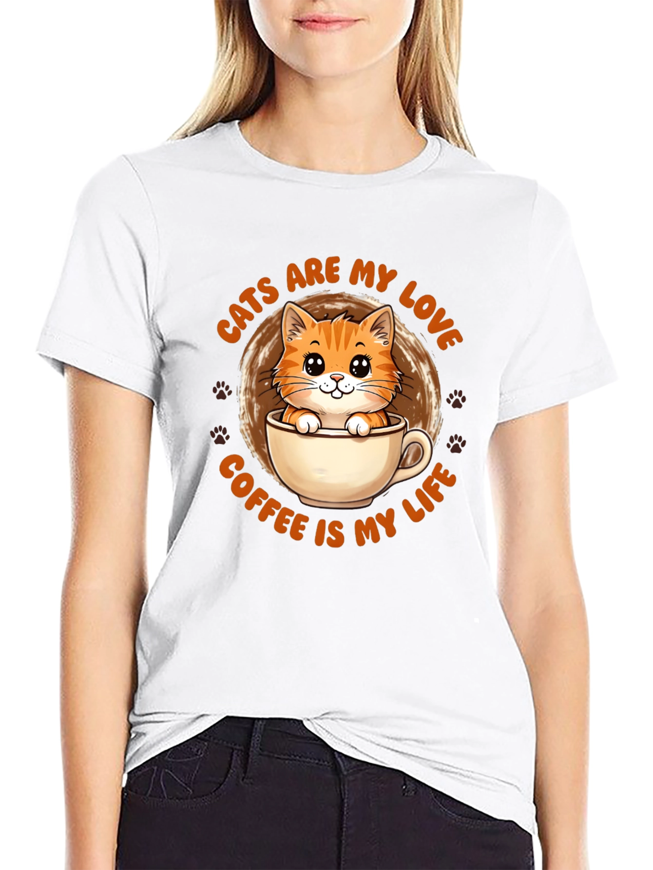 Cats Are My Love Coffee Is My Life T-Shirt