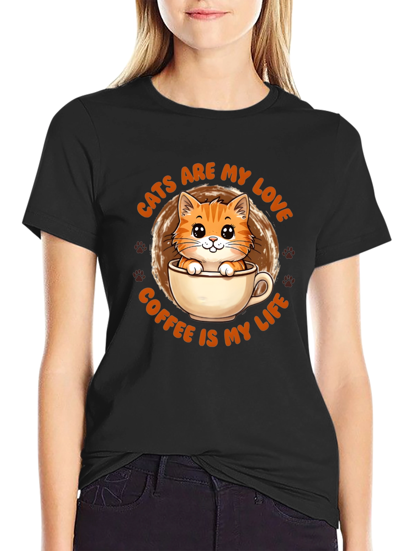 Cats Are My Love Coffee Is My Life T-Shirt