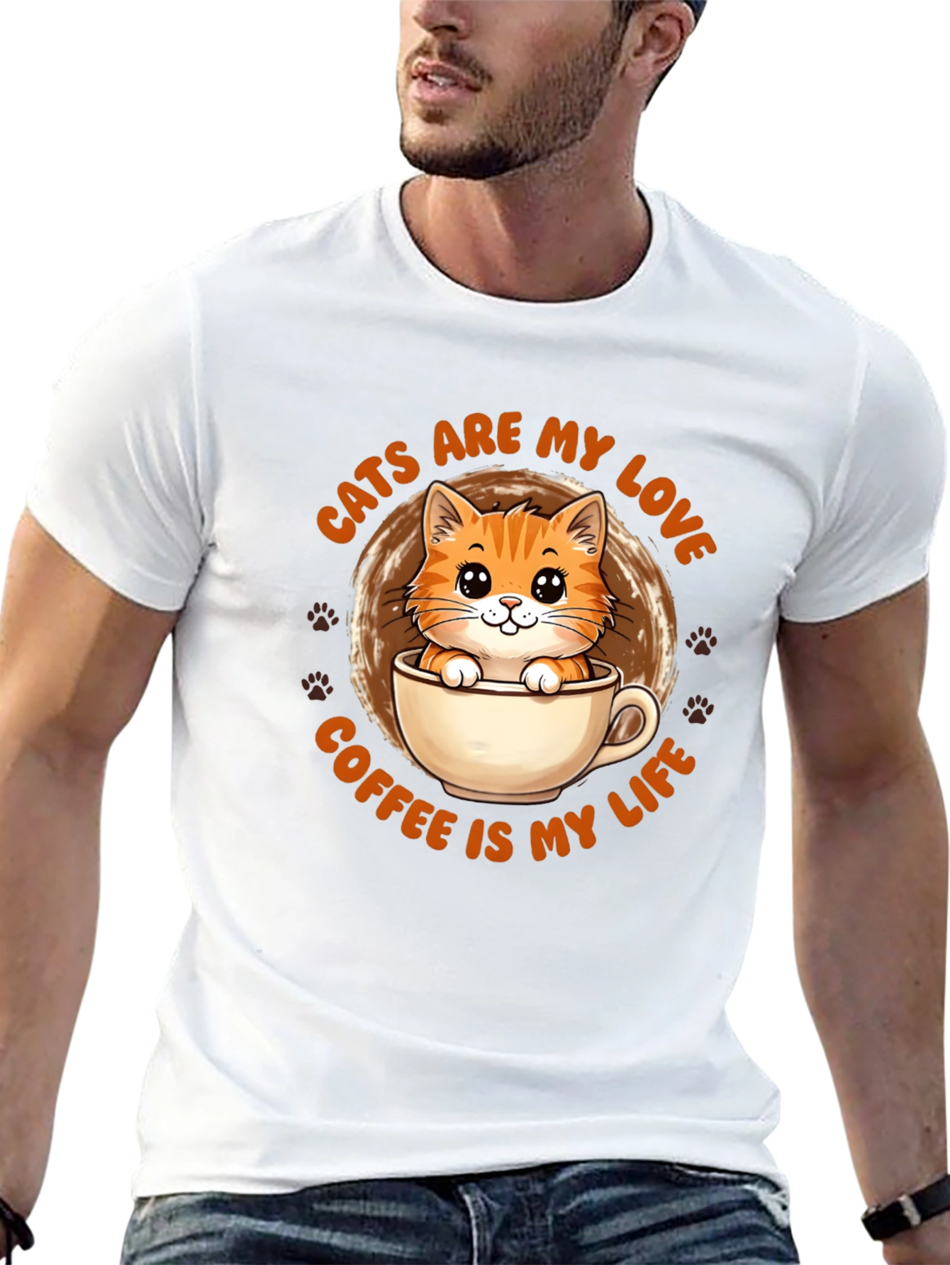 Cats Are My Love Coffee Is My Life T-Shirt