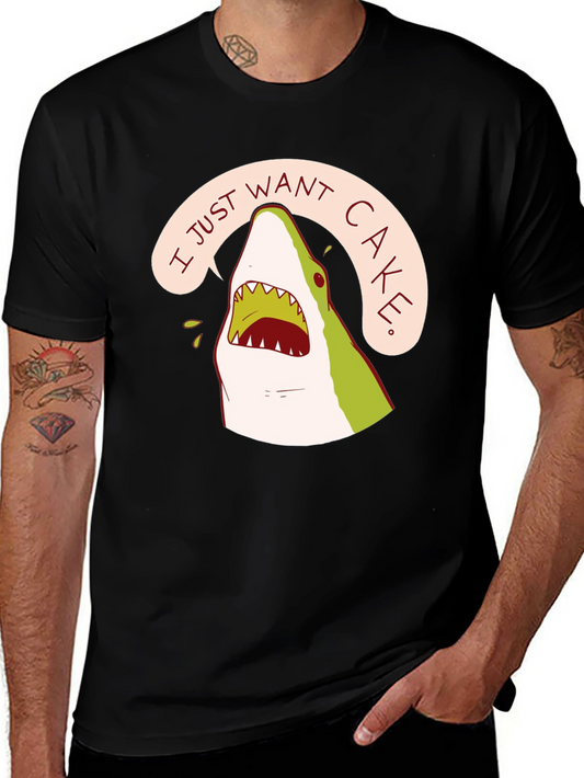 Cake Shark T-Shirt - Funny Cartoon Tee