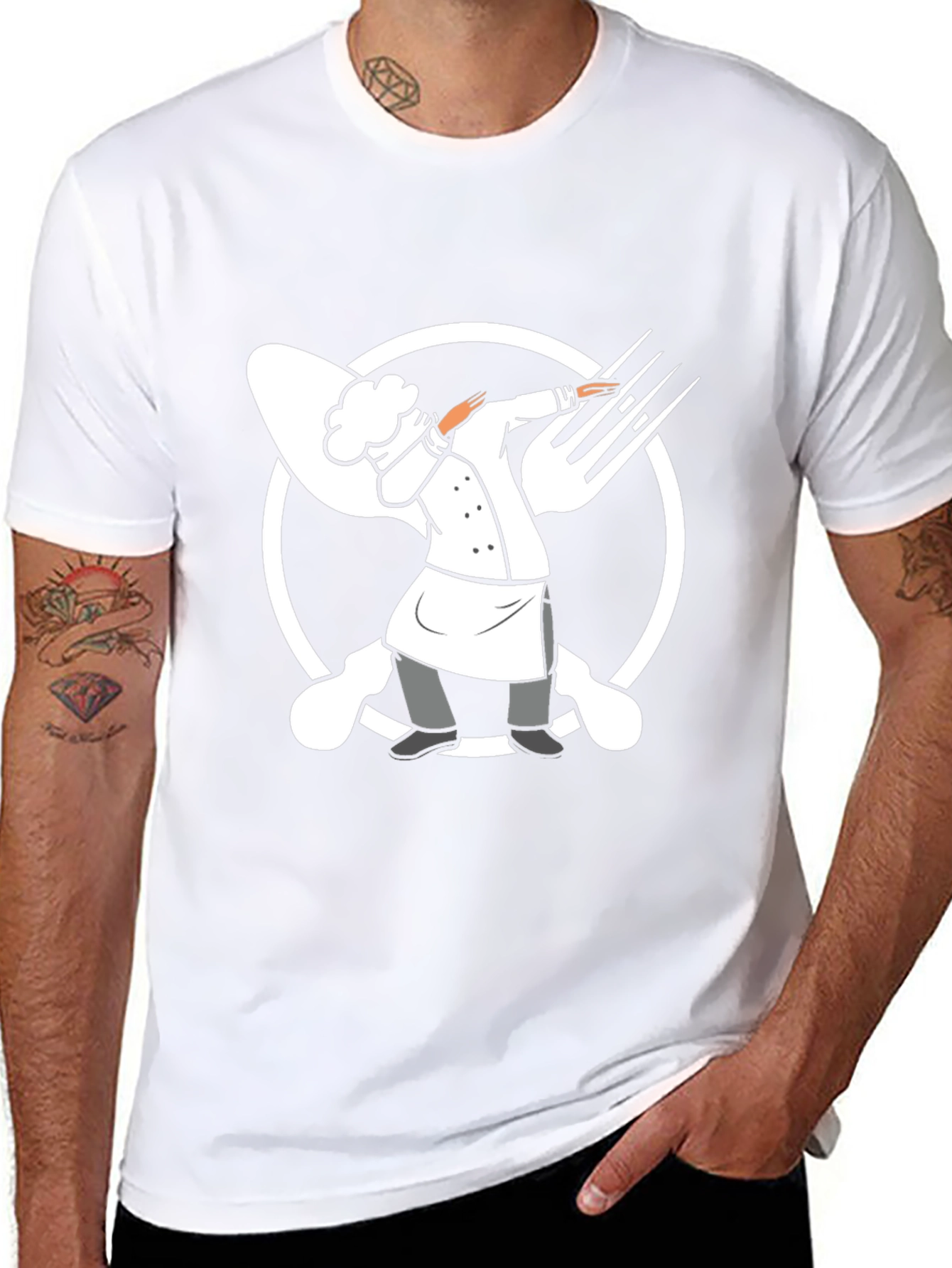 Dabbing Chef T-Shirt - Funny Cook Tee