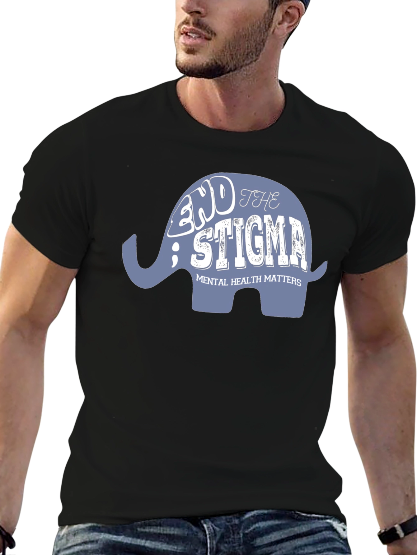 End the Stigma Mental Health Matters Graphic T-Shirt