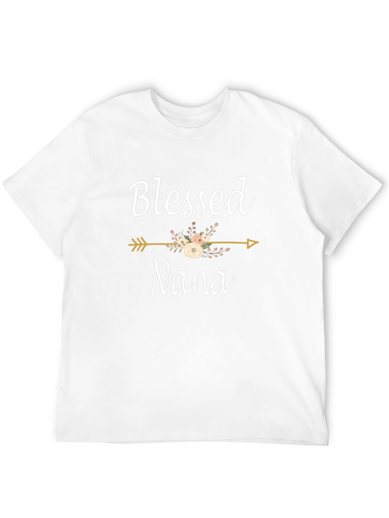 Blessed Nana Floral Arrow T-Shirt