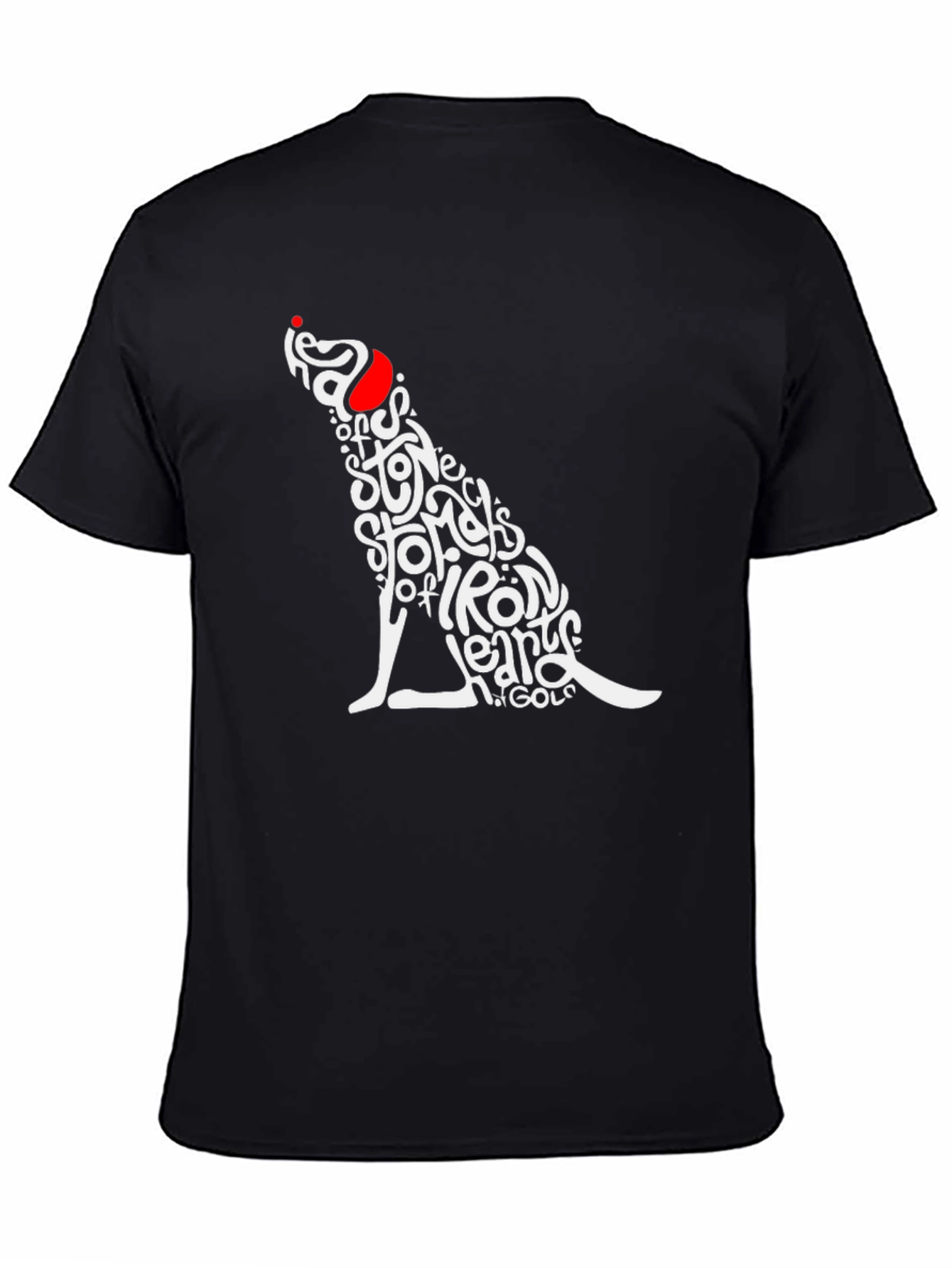 Stylish Graphic Tee - Dog Word Art Design