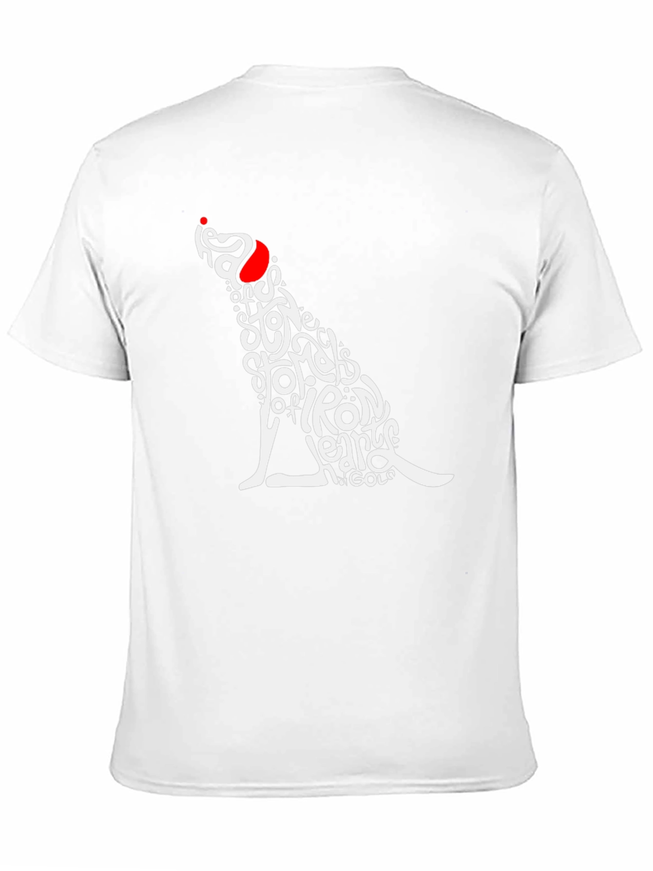 Stylish Graphic Tee - Dog Word Art Design