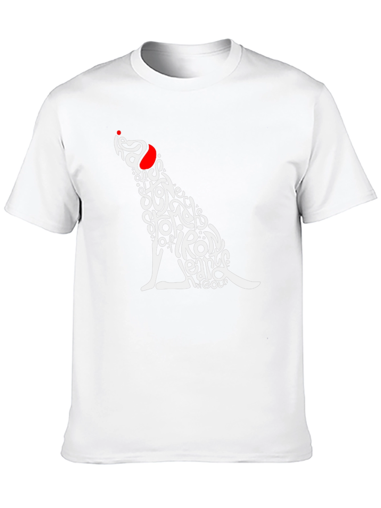 Stylish Graphic Tee - Dog Word Art Design
