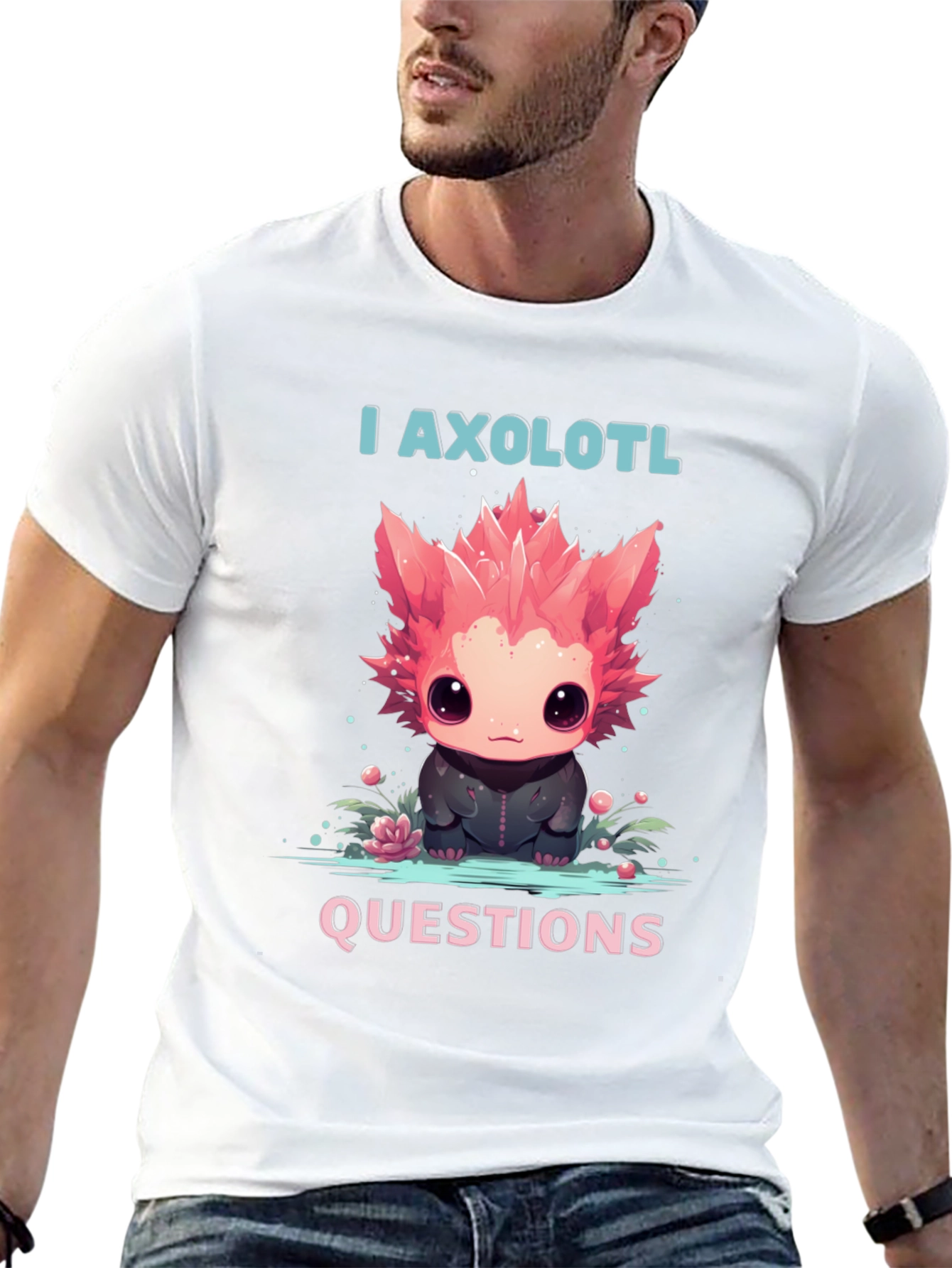 I Axolotl Questions T-Shirt - Cute Animal Tee