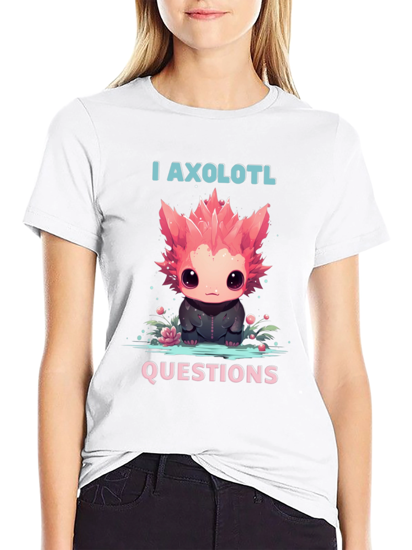 I Axolotl Questions T-Shirt - Cute Animal Tee