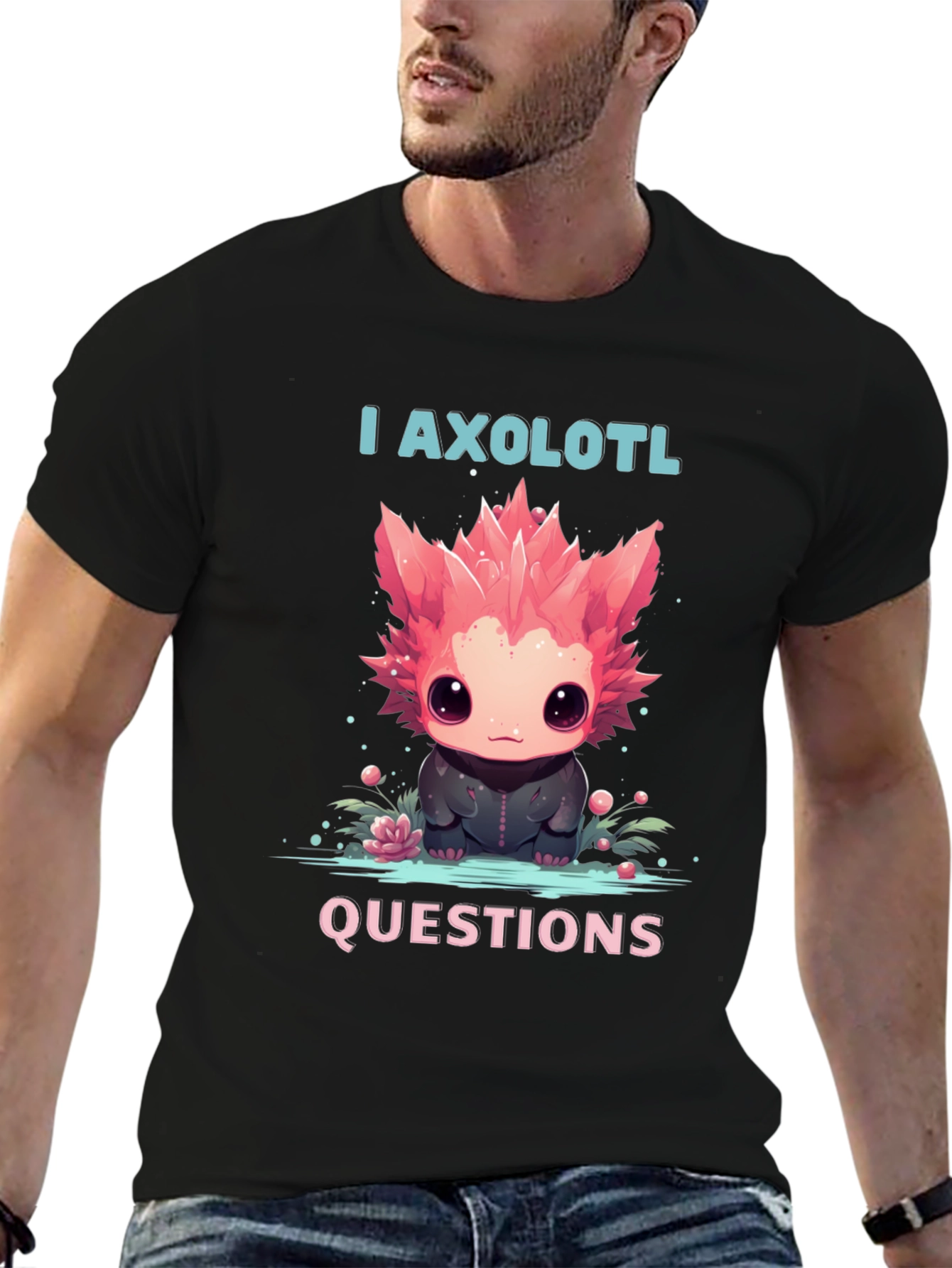 I Axolotl Questions T-Shirt - Cute Animal Tee