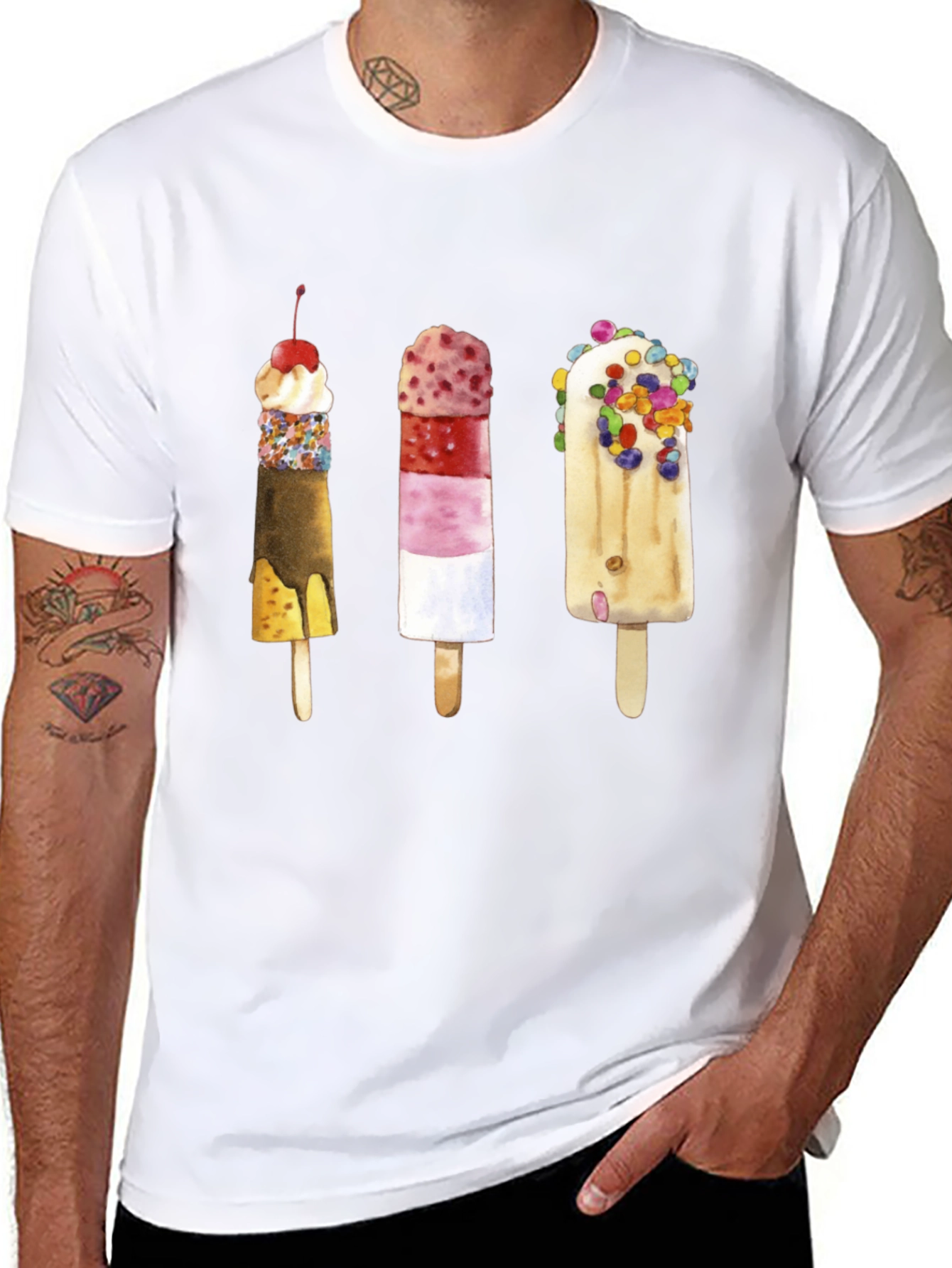 Fun Popsicle Graphic Tee - Unique Summer Style