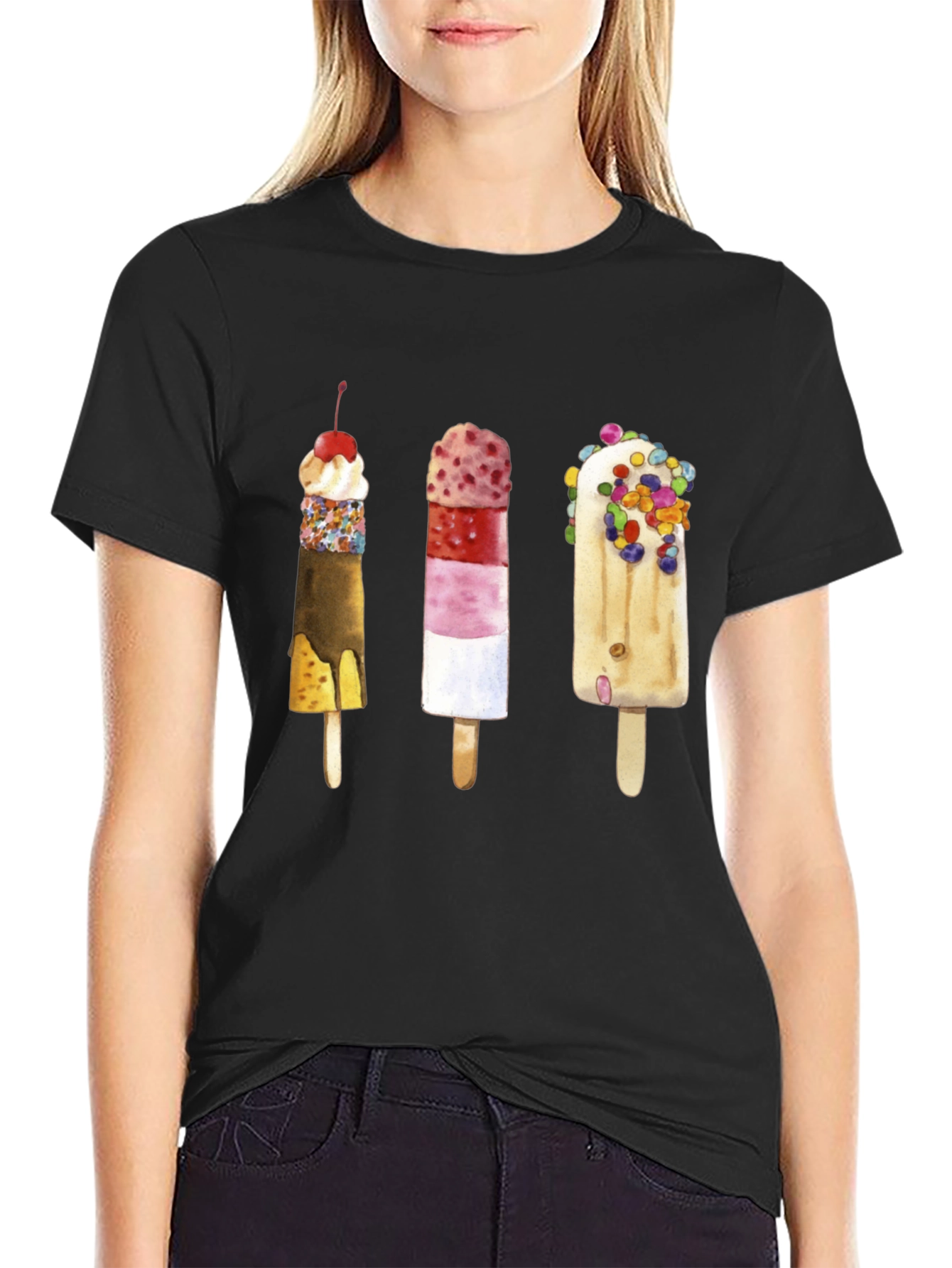 Fun Popsicle Graphic Tee - Unique Summer Style
