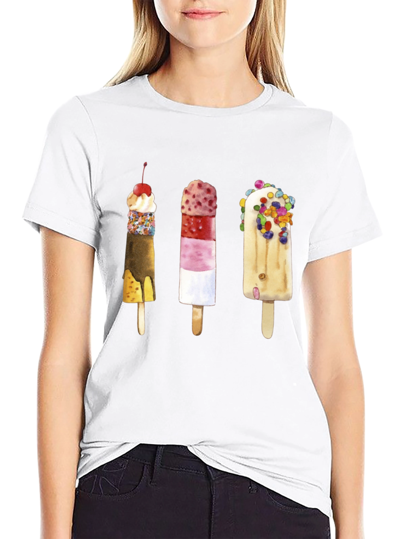 Fun Popsicle Graphic Tee - Unique Summer Style