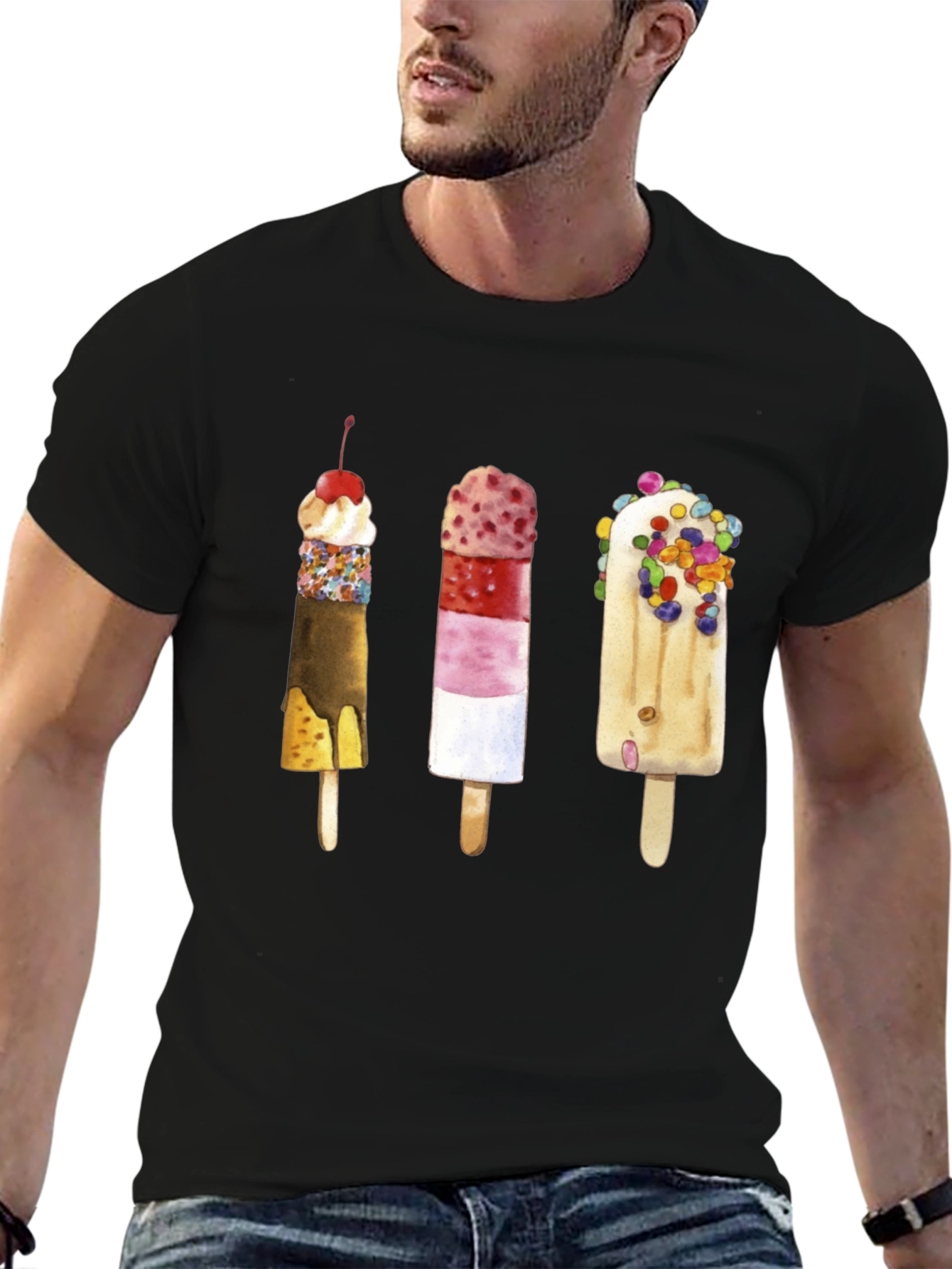 Fun Popsicle Graphic Tee - Unique Summer Style