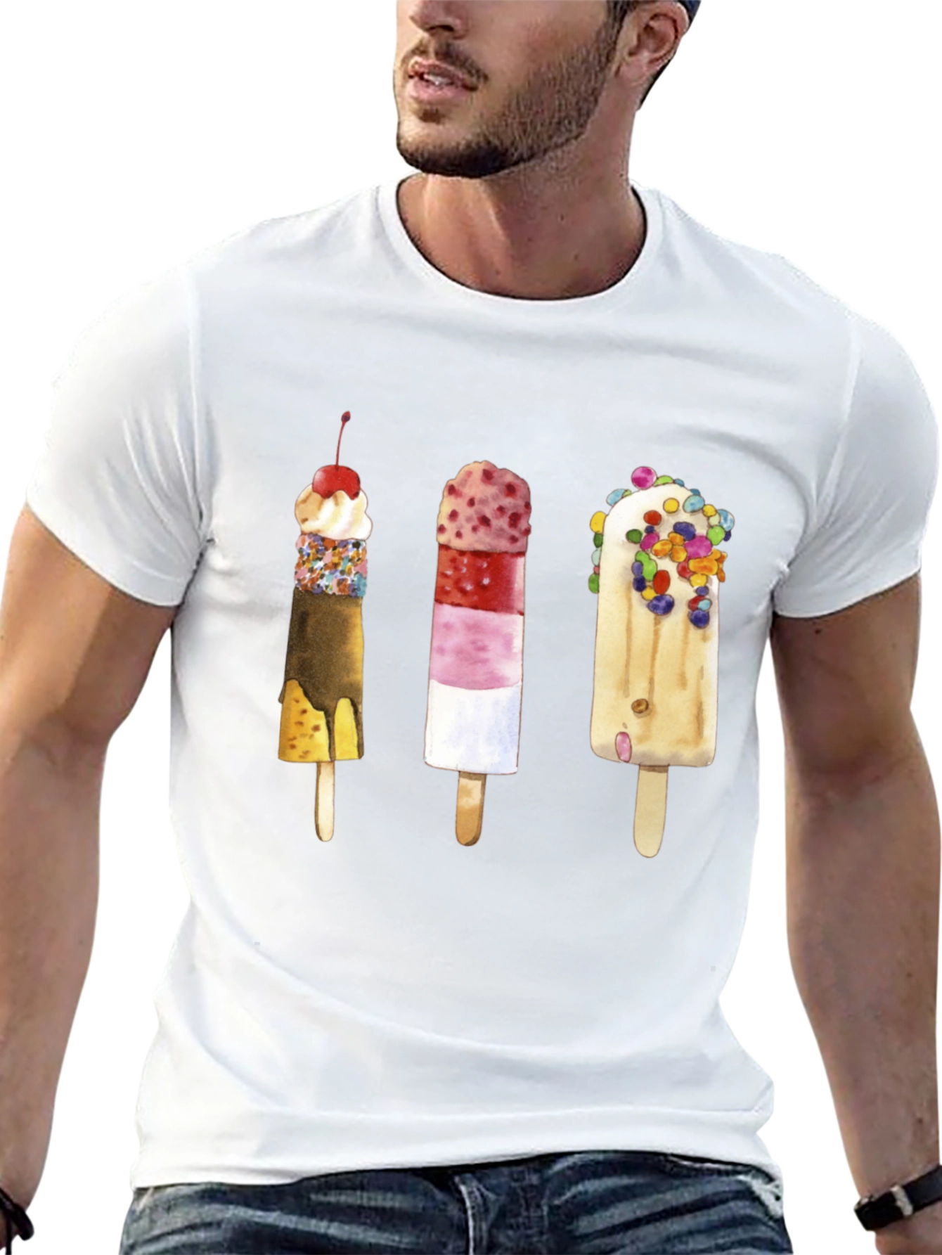 Fun Popsicle Graphic Tee - Unique Summer Style