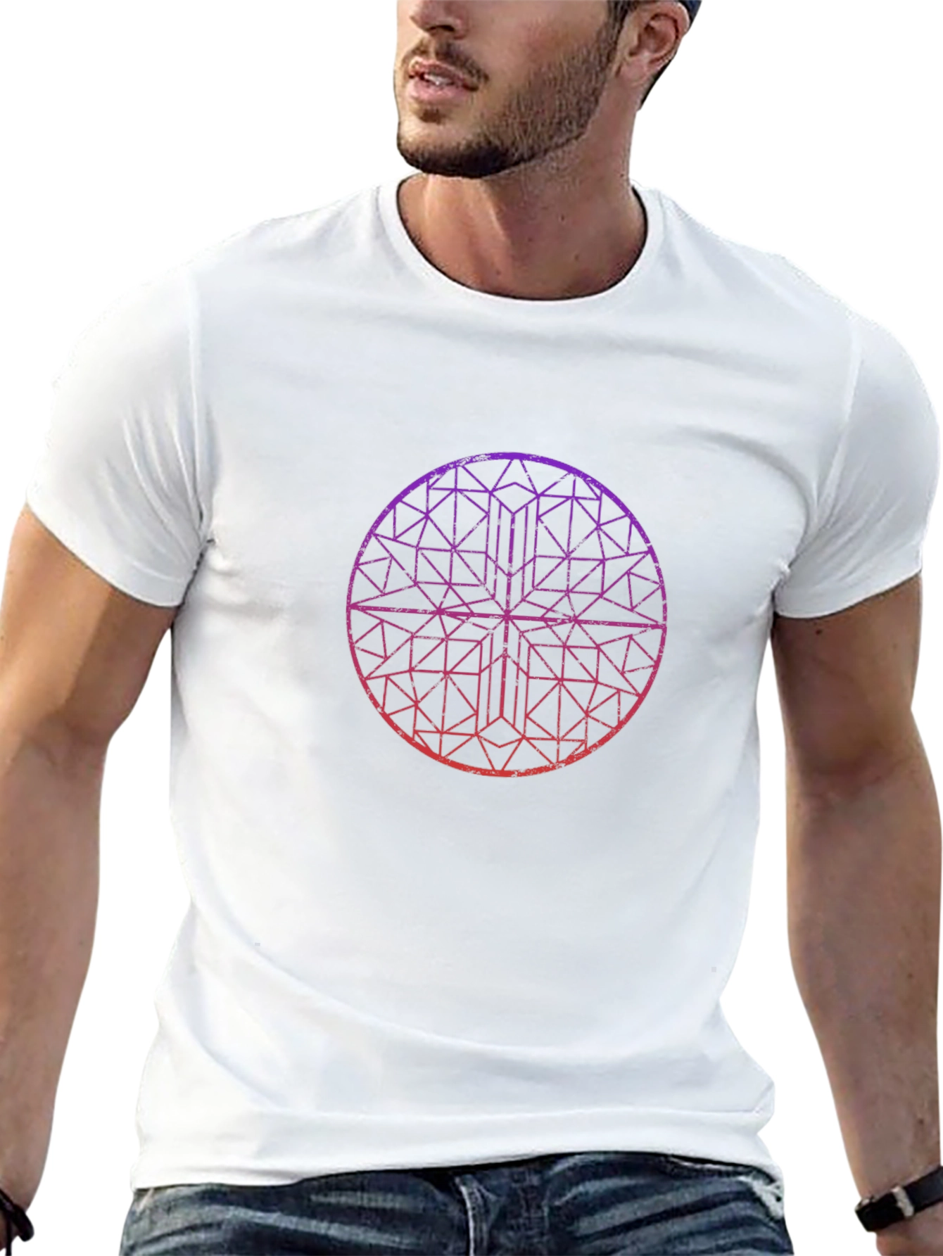 Geometric Circle T-Shirt