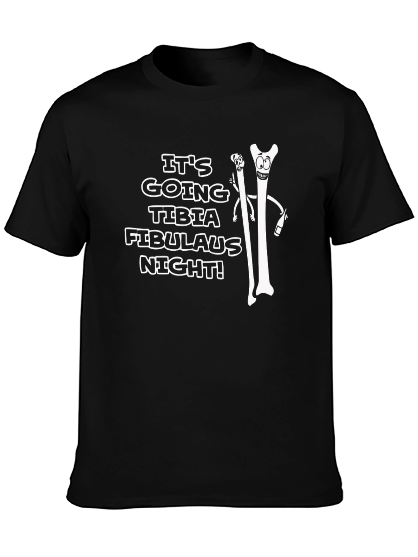 Tibia Fibulaus Night Funny Anatomy T-Shirt