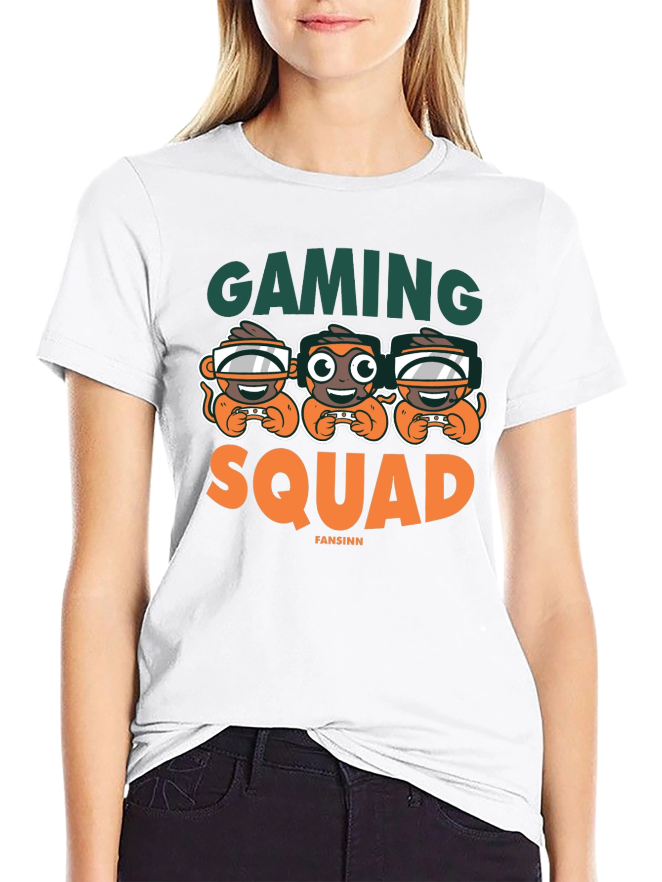 Gaming Squad Graphic Tee - Black Unisex Shirt