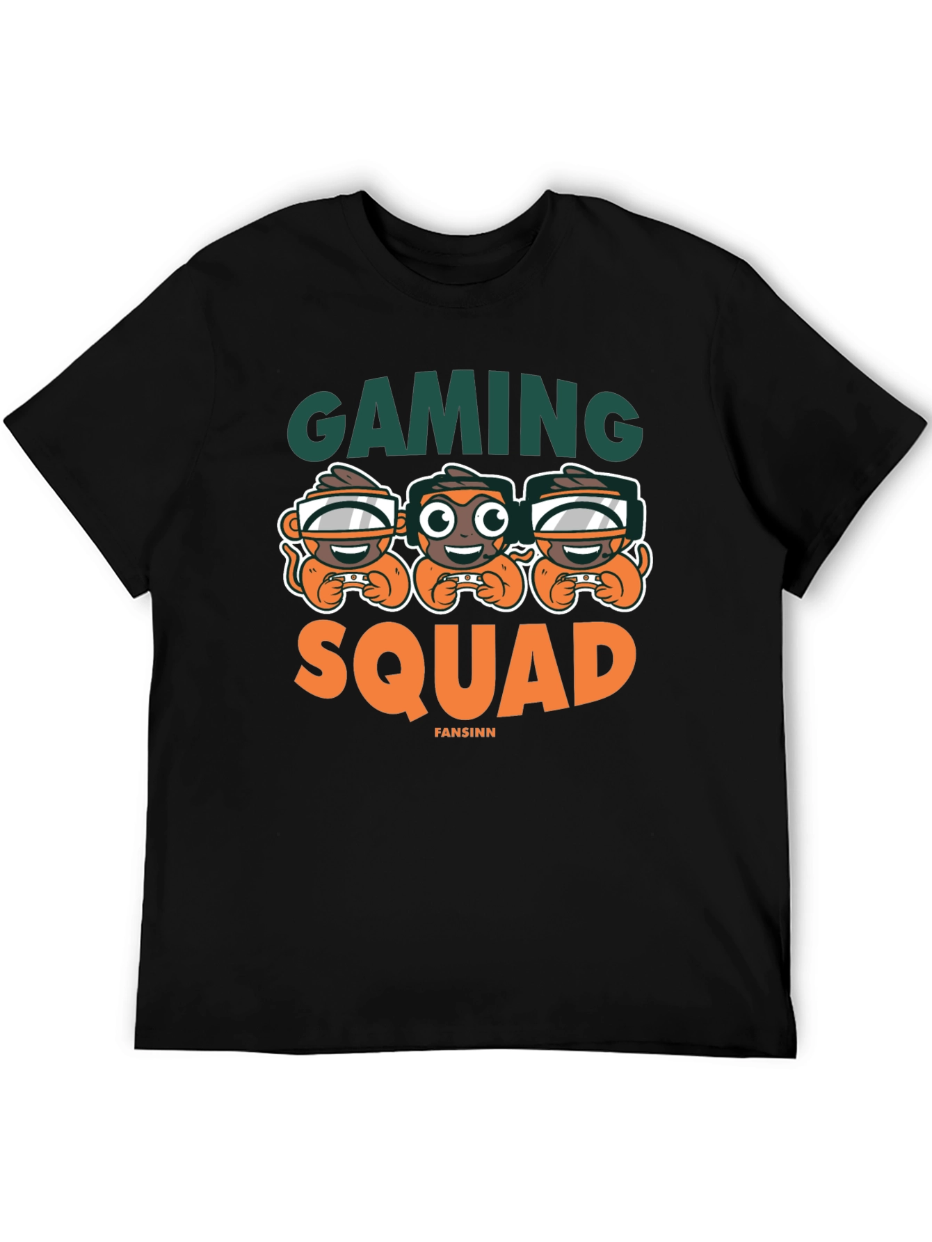 Gaming Squad Graphic Tee - Black Unisex Shirt
