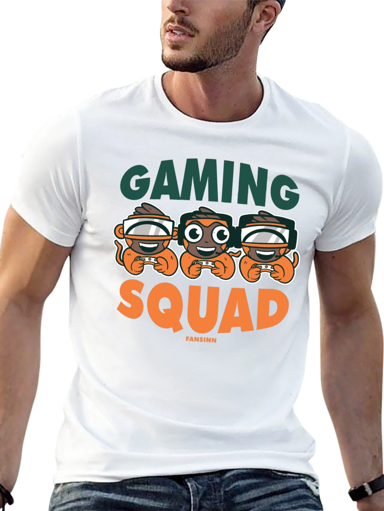 Gaming Squad Graphic Tee - Black Unisex Shirt
