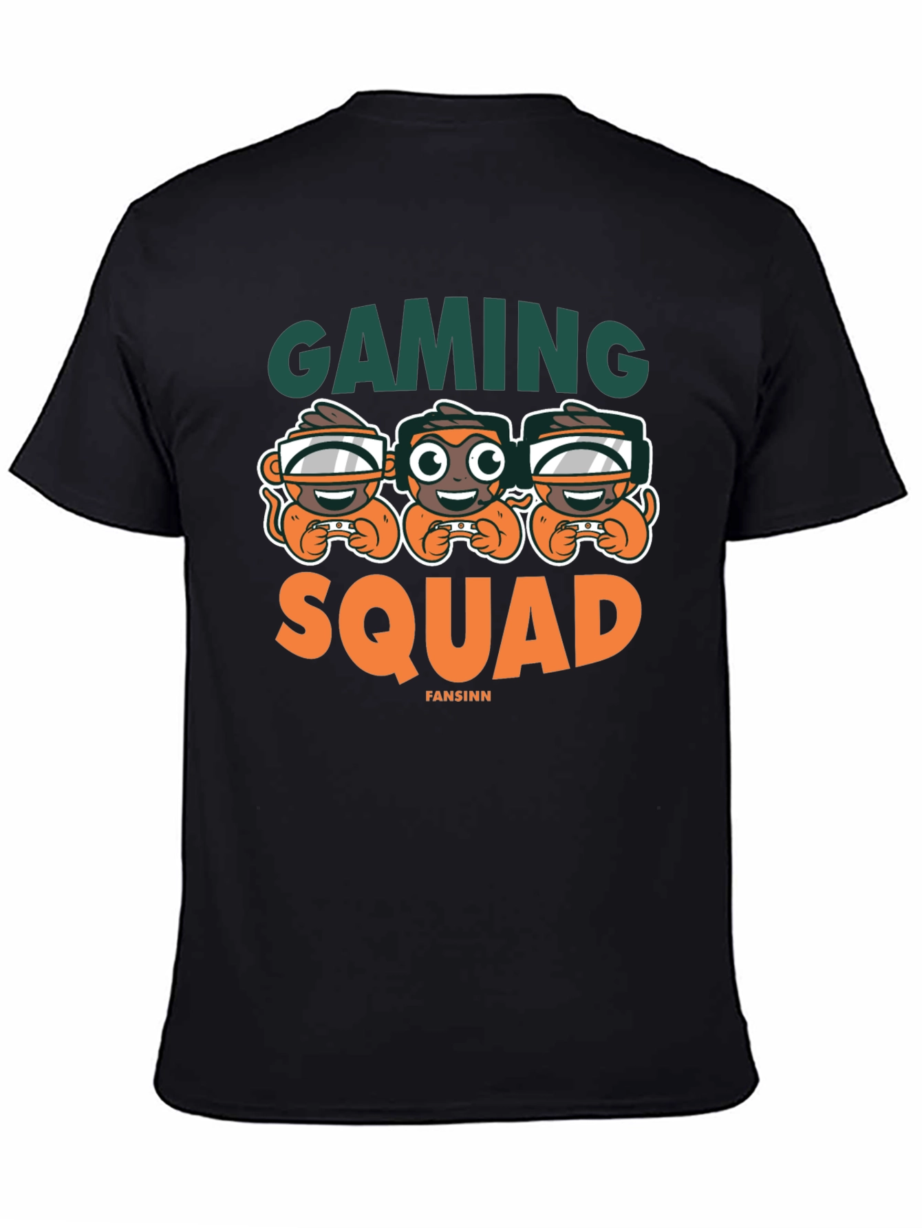 Gaming Squad Graphic Tee - Black Unisex Shirt