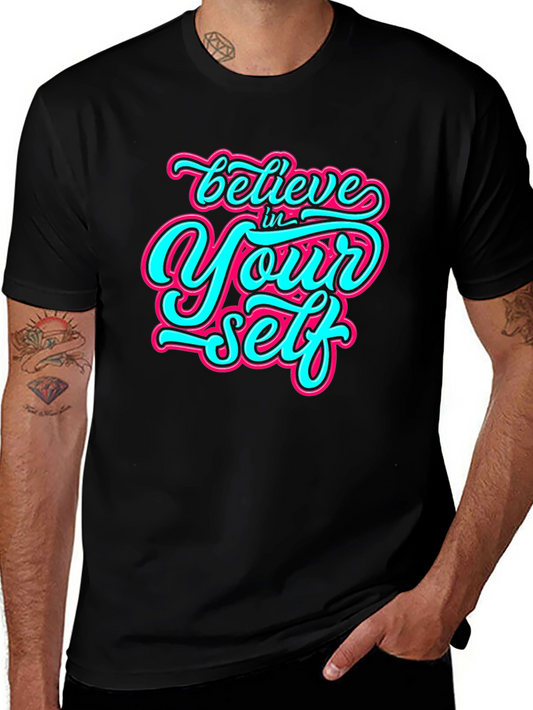 Believe In Yourself Graphic Tee - Inspiring Design