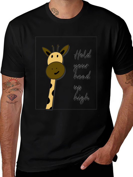 Giraffe Graphic Tee - Hold Your Head Up High