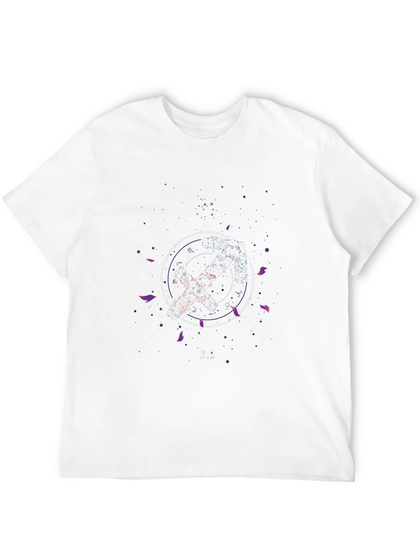 Abstract Galaxy Graphic Black Tee