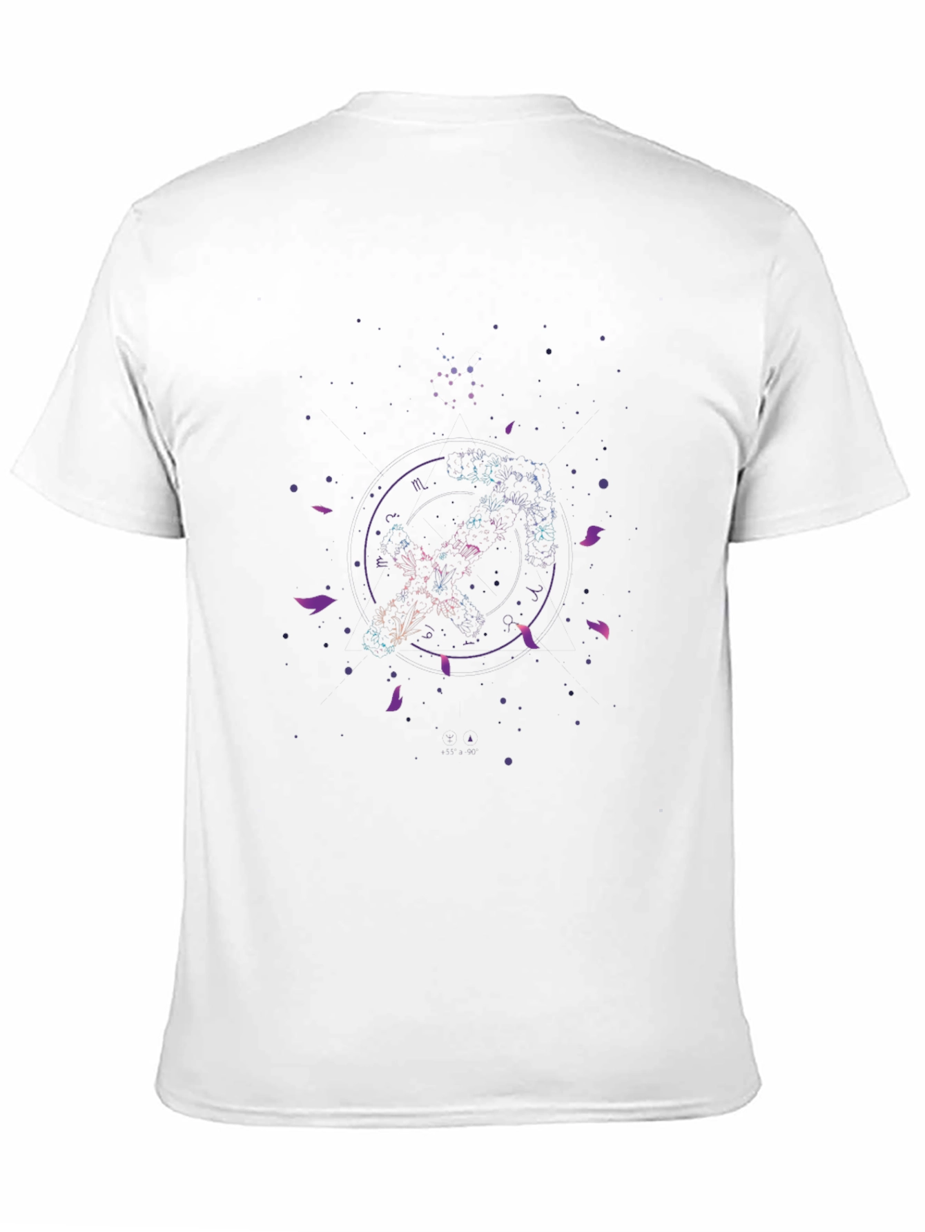 Abstract Galaxy Graphic Black Tee
