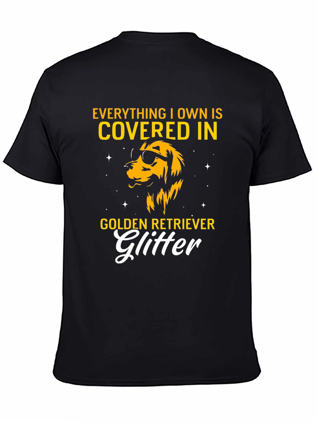 Golden Retriever Glitter T-Shirt