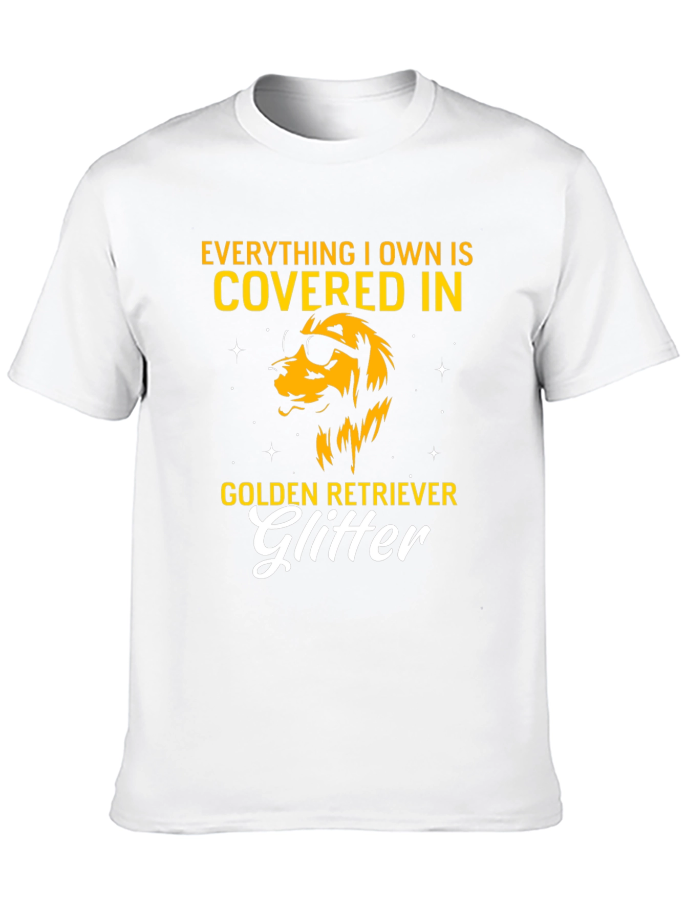 Golden Retriever Glitter T-Shirt