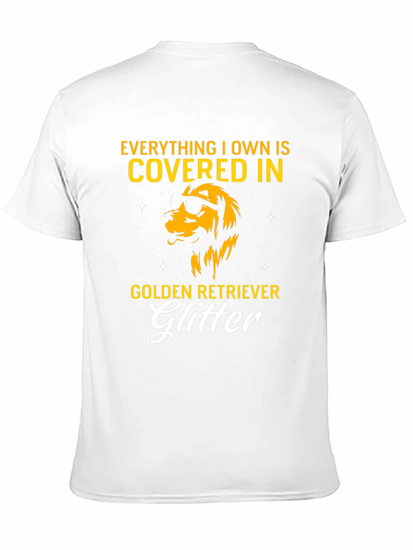 Golden Retriever Glitter T-Shirt
