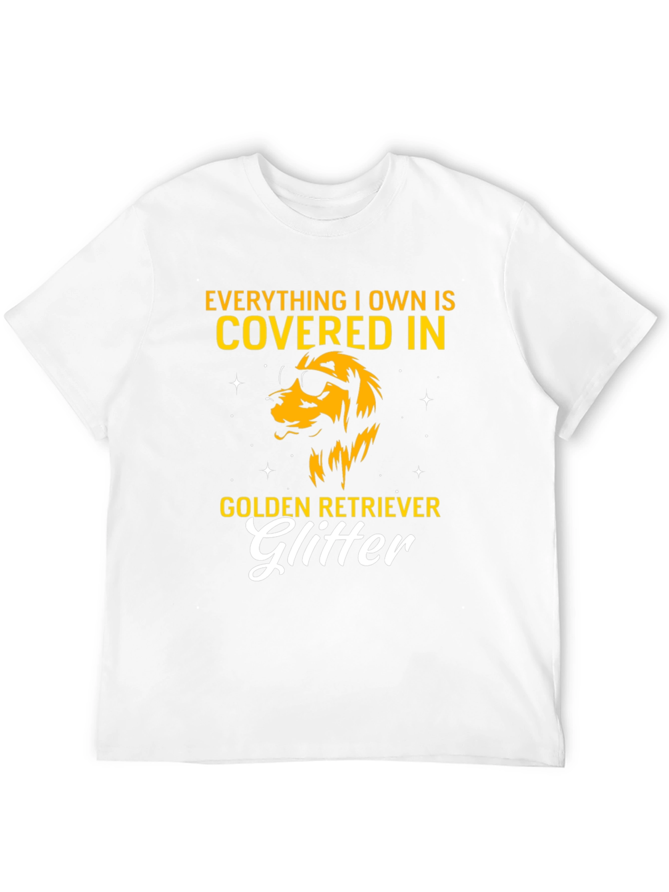 Golden Retriever Glitter T-Shirt