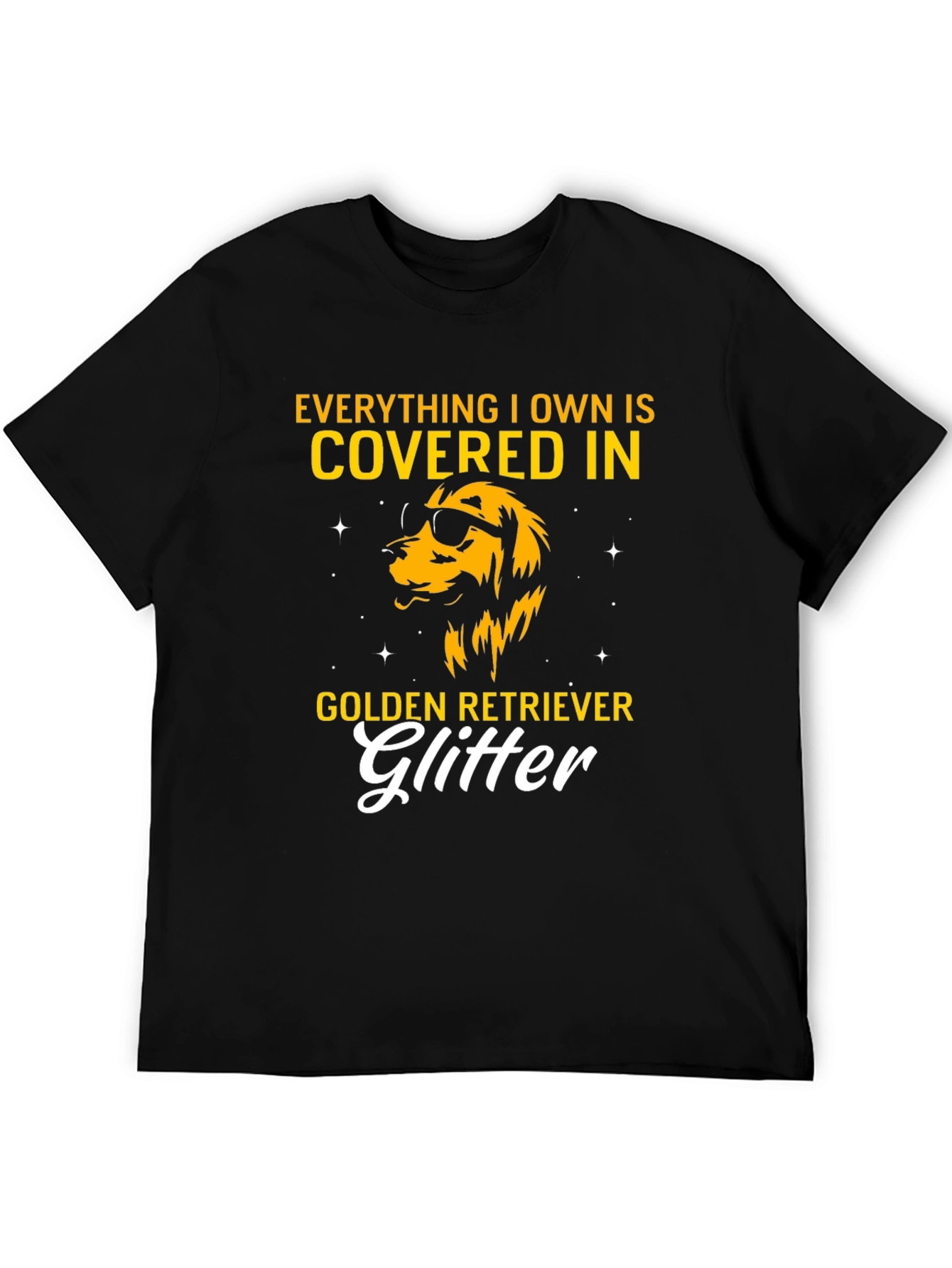 Golden Retriever Glitter T-Shirt