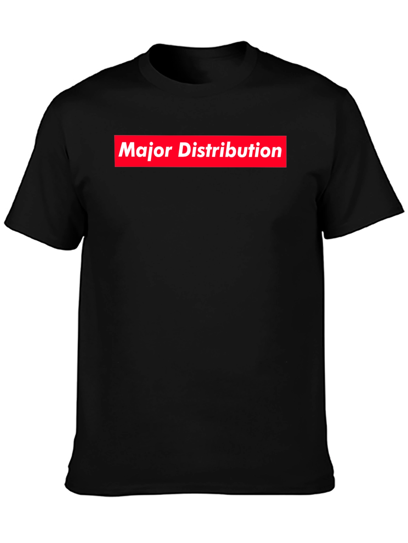 Major Distribution Black Graphic Tee