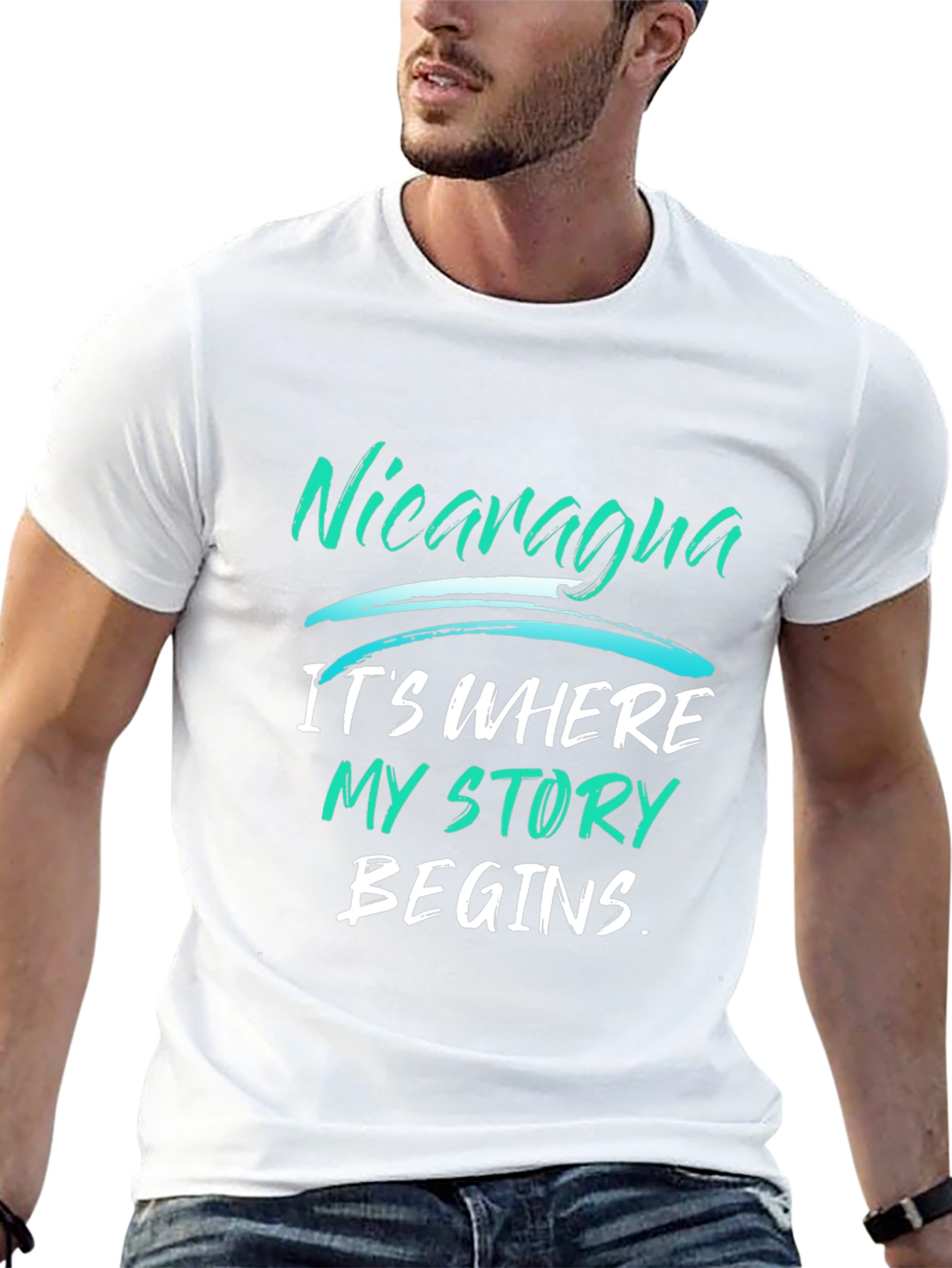Nicaragua Story T-Shirt - Black Graphic Tee