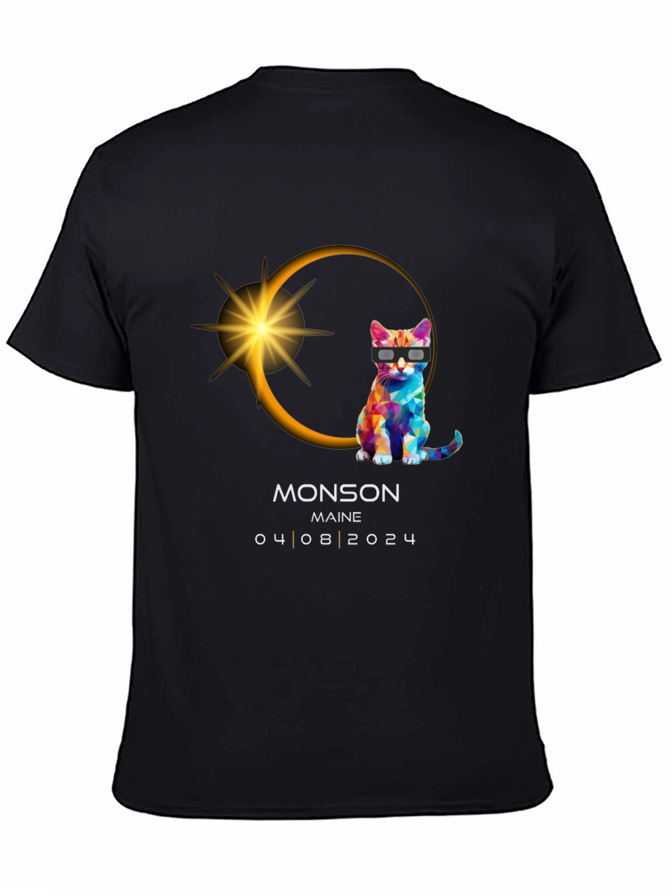 Monson Maine Eclipse Cat T-Shirt 04/08/2024