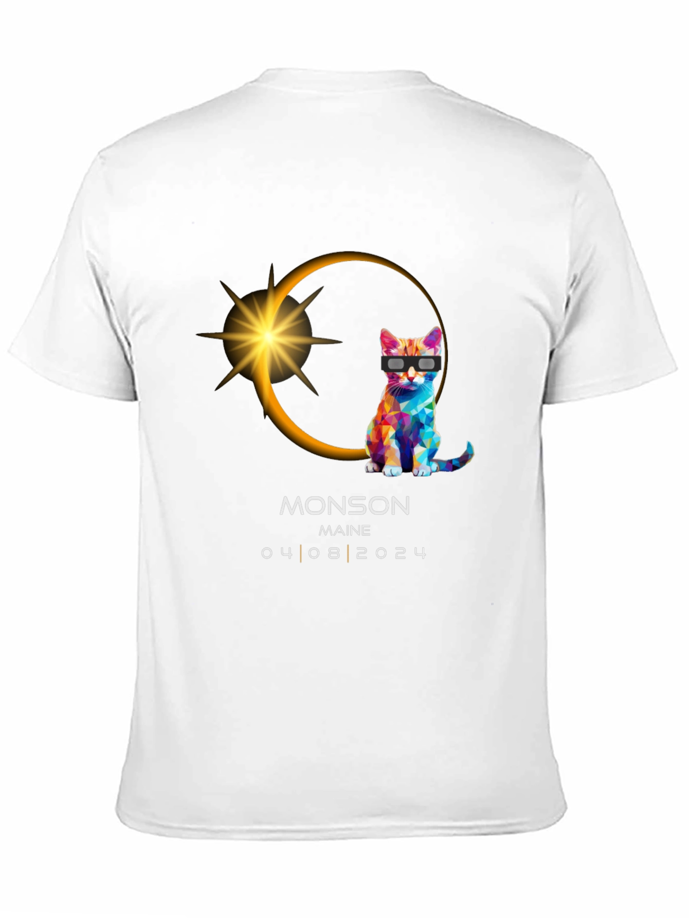 Monson Maine Eclipse Cat T-Shirt 04/08/2024