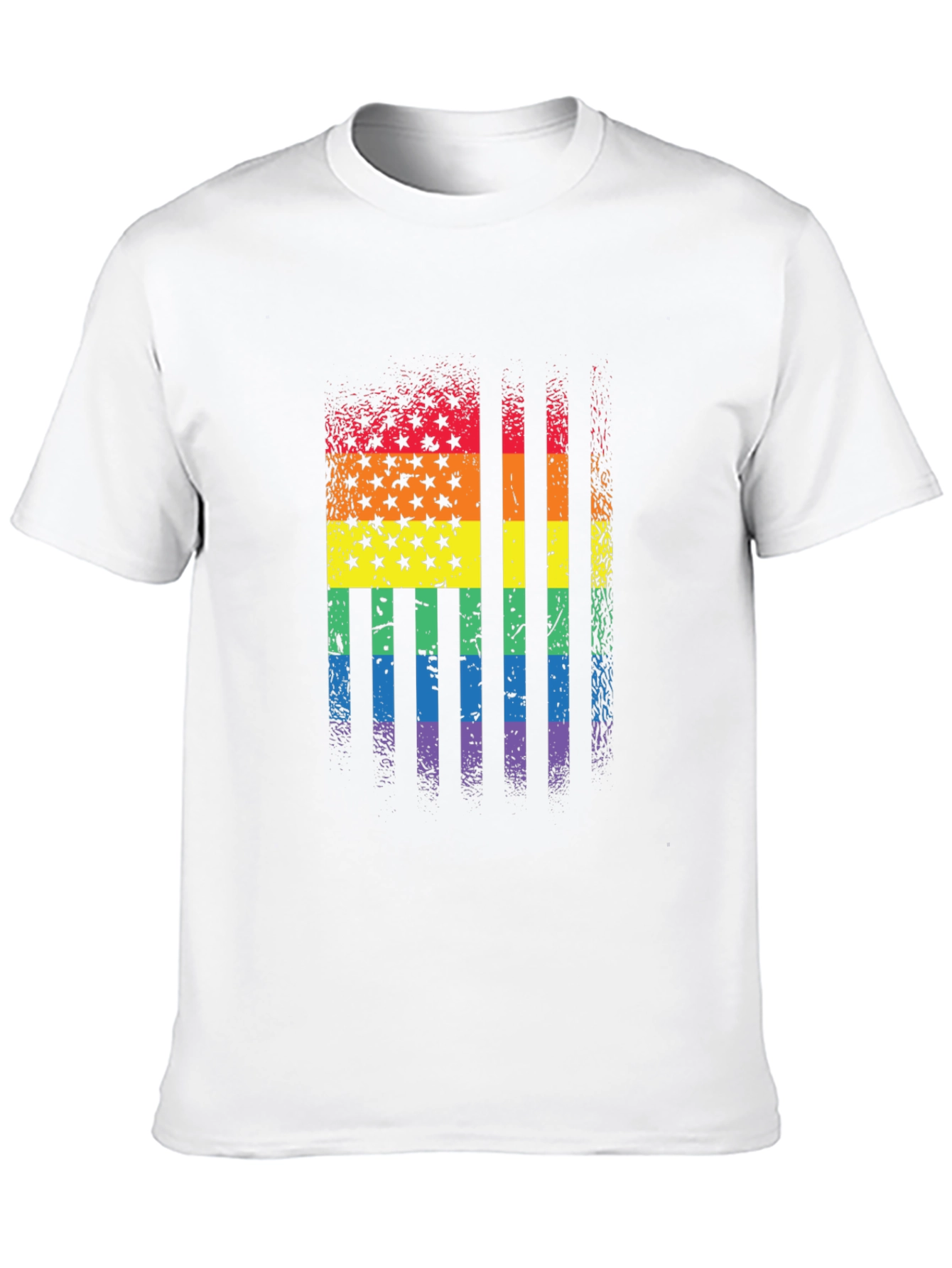 Rainbow Flag Stars Stripes T-Shirt