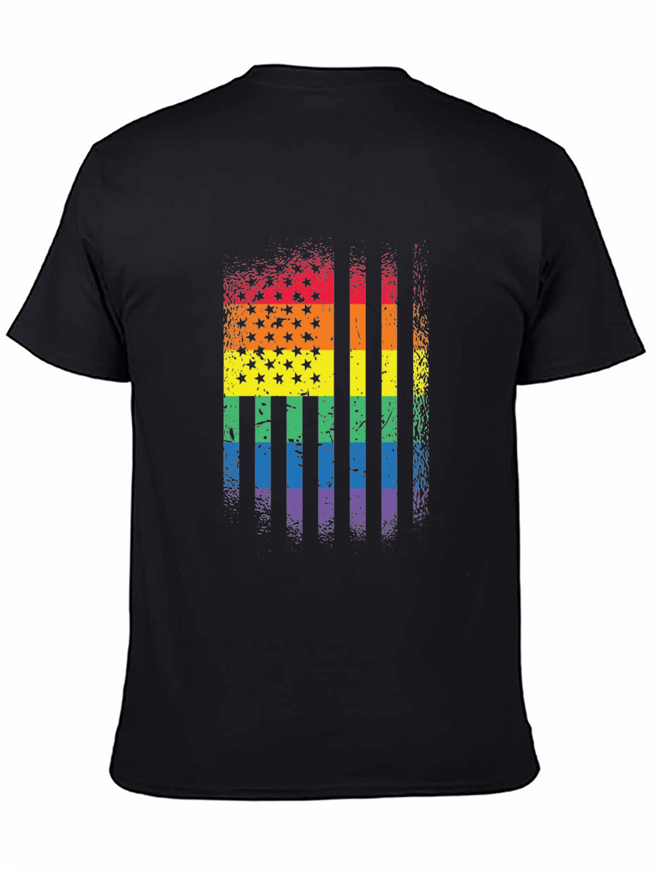 Rainbow Flag Stars Stripes T-Shirt