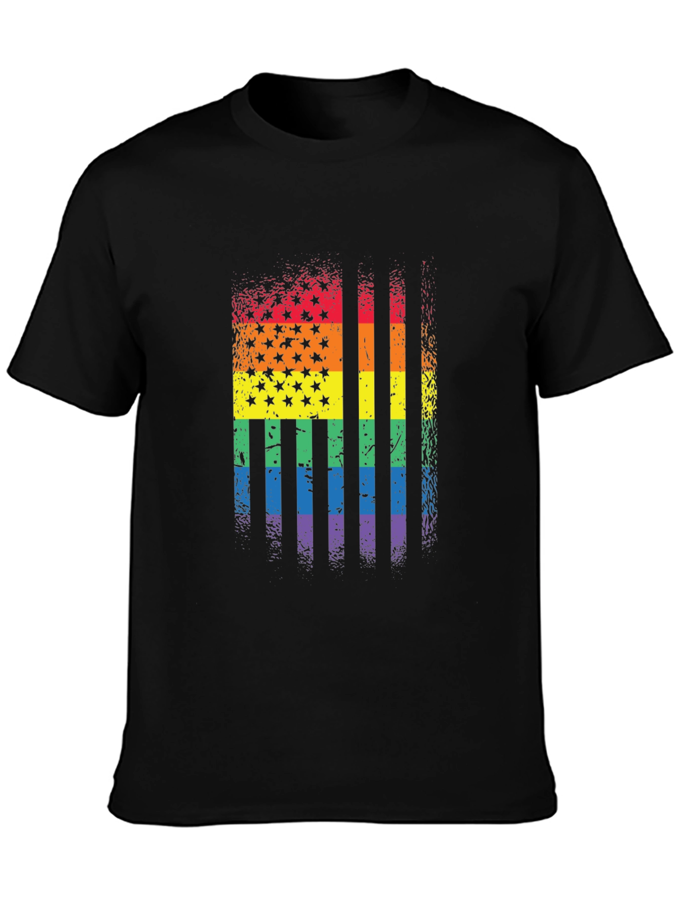 Rainbow Flag Stars Stripes T-Shirt