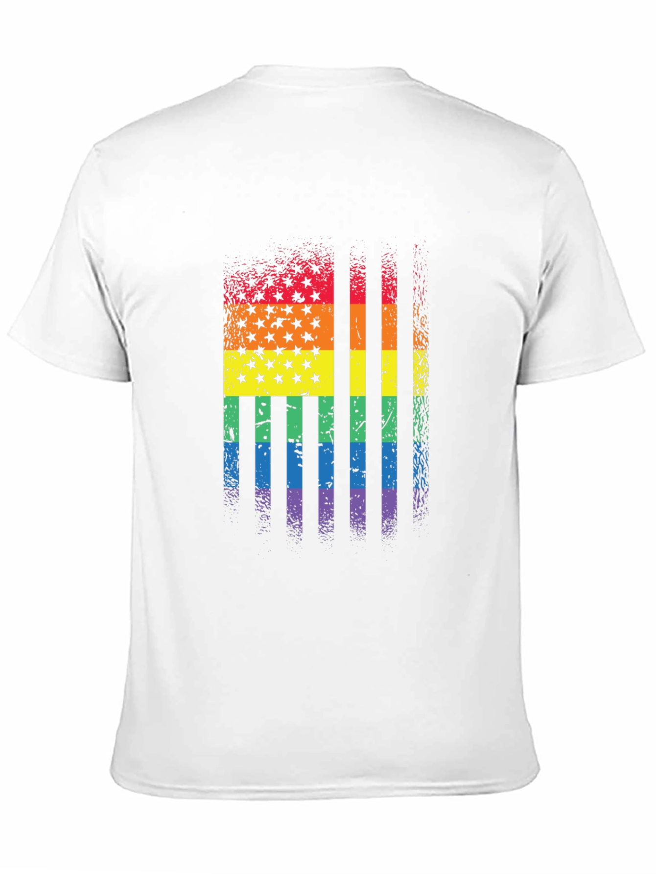 Rainbow Flag Stars Stripes T-Shirt