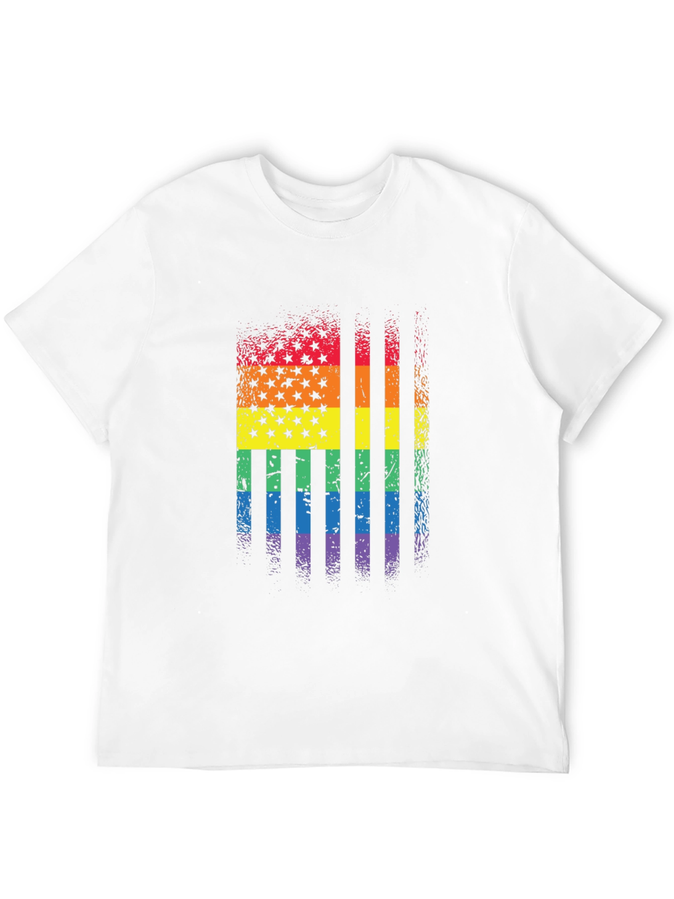 Rainbow Flag Stars Stripes T-Shirt