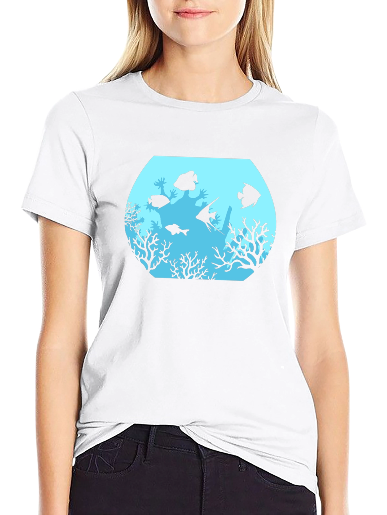 Aquarium Graphic Black T-Shirt