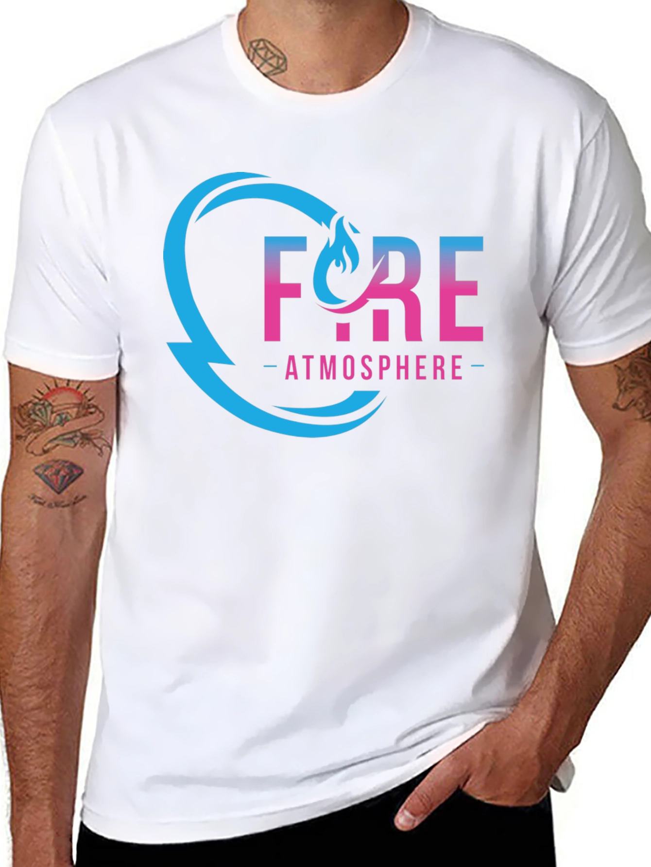 Fyre Atmosphere Black Graphic Tee