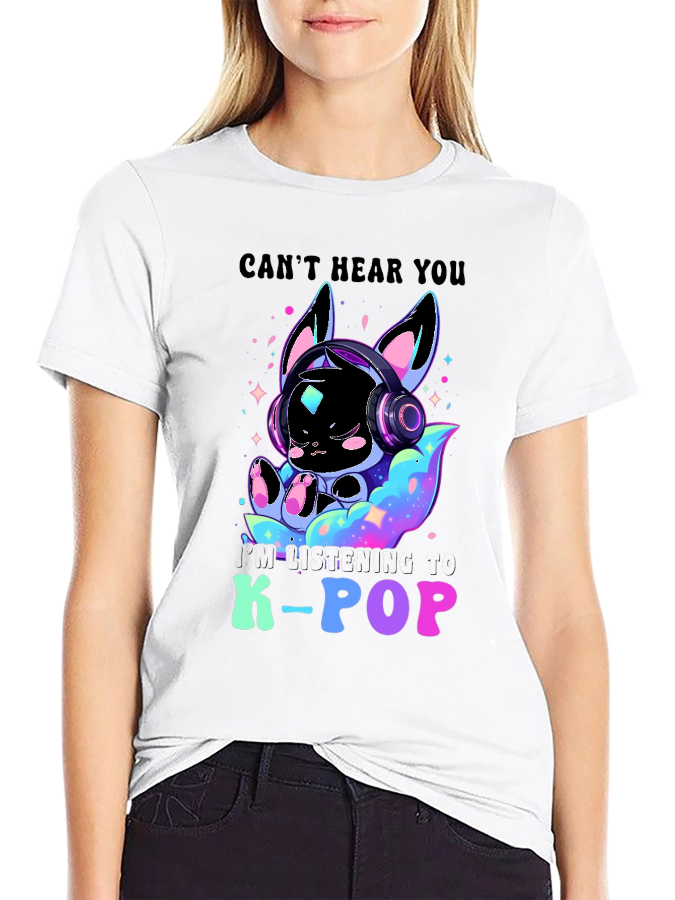 K-Pop Music Lover Tee: I Cant Hear You